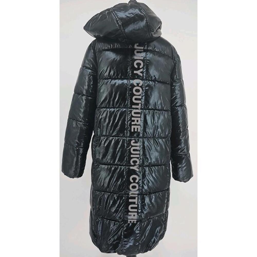 Juicy Couture Coat Black Label Puffer Coat Medium Black Parka Down Blend